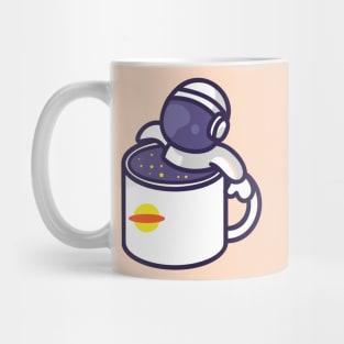 Astronaut Bathing in A Cup Mug